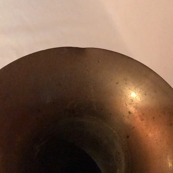 2 Brass Flower Vases made in India - 12” tall - Picture 6 of 11